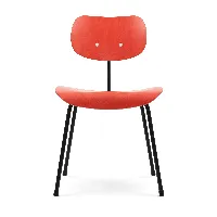 wilde + spieth - chaise structure noir eiermann se 68 - orange sanguine/mariné/lxlxh 40x44x79cm/structure noire