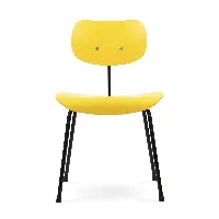 wilde + spieth - chaise structure noir eiermann se 68 - jaune/mariné/lxlxh 40x44x79cm/structure noire