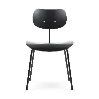 wilde + spieth - chaise structure noir eiermann se 68 - hêtre/mariné/lxlxh 40x44x79cm/structure noire