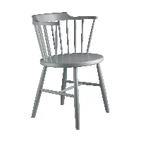 fdb møbler - chaise avec accoudoirs j18 - gris clair/peint hêtre/lxhxp 53,6x74,7x51,6cm/profondeur du siège 46cm