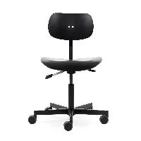 wilde + spieth - chaise pivotante s 197 r 20 support noir - noir/lxhxp 58x66x58cm/structure noir