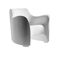 driade - fauteuil de jardin tokyo pop - blanc/matière plastique/pxhxp 86x76x78cm