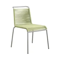 fdb møbler - chaise de jardin m20 teglgård - vert métallique chiné/brossé/lxhxp 54x87x87cm