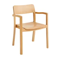 hay - chaise avec accoudoirs pastis - chêne/chêne laqué à base d'eau/lxhxp 59,5x80x50cm/avec patins en plastique
