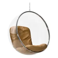 eero aarnio originals - fauteuil bubble chair - nature/cuir sorensen savanne nature 30323/lxhxp 103x105x90cm
