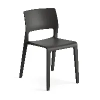 arper - chaise de jardin juno 02 - noir/lxhxp 47x78x53cm