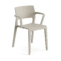arper - fauteuil de jardin juno 02 - gris tourterelle/lxhxp 47x78x53cm