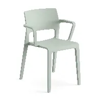 arper - fauteuil de jardin juno 02 - vert sauge/lxhxp 47x78x53cm