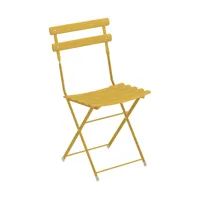 emu - chaise de jardin pliante arc en ciel - jaune curry/revêtu par poudre/lxhxp 42.5x81x43cm