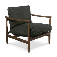 pols potten - chaise longue todd - vert foncé/lxhxp 75x74x74cm/cadre en frêne