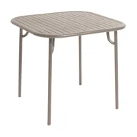 petite friture - table de jardin week-end 85x85cm - dune/laqué mat/lxhxp 85x75x85cm/revêtement anti-uv