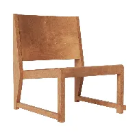frama - fauteuil 01 - brun chaud/huilé/lxhxp 60x72x60,5cm