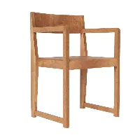 frama - fauteuil 01 - brun chaud/huilé/lxhxp 53,2x80,9x43,8cm