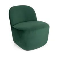 studio zondag - fauteuil clare big - vert foncé/flow velours 40/lxlxh 63x75x71cm