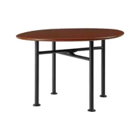 gubi - table d'appoint de jardin lounge carmel - rouge pierre/lxlxh 60x60x40cm/structure noir semi-mat