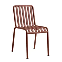 hay - chaise de jardin palissade - rouge de fer/revêtu par poudre/pxhxp 47x80x56cm
