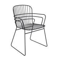 jan kurtz - fauteuil de jardin ferly - noir/lxpxh 56x57x81cm 56x57x81cm lxbxh/charge maximale 120 kg