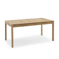 fritz hansen - skagerak - table de jardin skagerak plank - teck/lxpxh 160x90x73cm