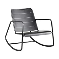 cane-line - fauteuil à bascule copenhagen - gris lave/revêtu par poudre/lxhxp 72x76x88cm
