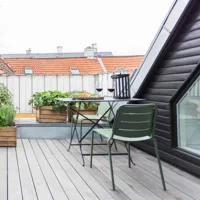 cane-line - chaise de jardin copenhagen - vert foncé/revêtu par poudre/lxhxp 46x76x56cm