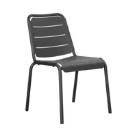 cane-line - chaise de jardin copenhagen - gris lave/revêtu par poudre/lxhxp 46x76x56cm