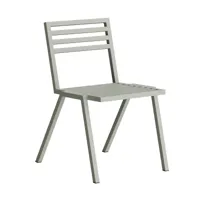 nine - chaise empilable 19 outdoors - gris ral 120 70 05/revêtu par poudre/lxhxp 48,5x79,5x60cm/testé selon la norme bs en 581