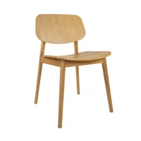 studio zondag - chaise baas - chêne/huilé/lxlxh 48x54x79cm/profondeur de l'assise 42,3cm