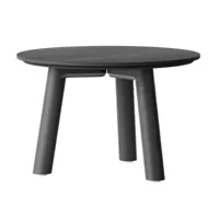 out objekte unserer tage - table basse h 35cm meyer color medium h 35cm - noir/peint/h 35cm x ø 53cm