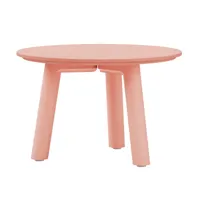out objekte unserer tage - table basse h 35cm meyer color medium h 35cm - abricot/peint/h 35cm x ø 53cm