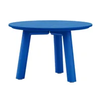 out objekte unserer tage - table basse h 35cm meyer color medium h 35cm - bleu berlinois/peint/h 35cm x ø 53cm