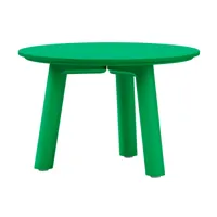 out objekte unserer tage - table basse h 35cm meyer color medium h 35cm - émeraude/peint/h 35cm x ø 53cm