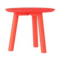 out objekte unserer tage - table basse h 35cm meyer color medium h 45cm - rouge vif/peint/h 45cm x ø 53cm