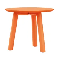 out objekte unserer tage - table basse h 35cm meyer color medium h 45cm - orange/peint/h 45cm x ø 53cm