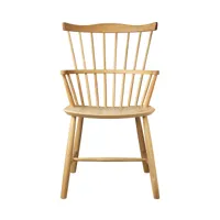 fdb møbler - chaise avec accoudoirs j52b - nature/huilé/lxlxh 61,5x56,2x90,1cm/charge maximale 130kg/profondeur de l'assise 40cm