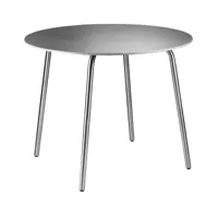 fdb møbler - table de jardin m21 teglgård ø 90cm - gris/non traité/h x ø 72x90cm/charge maximale 130kg