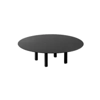 serax nv - table basse 01 ø 68cm - noir/laquée/h x ø 20x68cm