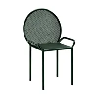 serax nv - chaise de jardin fontainebleau - vert foncé/revêtu par poudre/lxhxp 52x82x50,5cm