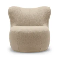 freistil rolf benz - fauteuil freistil 173 teddy edition - gris pierre /fabric 6532 (100% polyester)/lxhxp 76x75x82cm