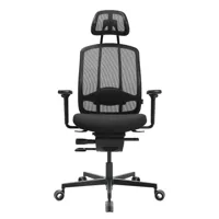 wagner - édition limitée noire chaise de bureau alumedic - noir, noir graphite/siège étoffe tb0 (100% xtreme fr)/bh0 filet élastique monofilament pes/
