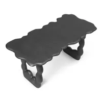 ferm living - table d'appoint dal - noir/patine/lxhxp 100x47x50cm/adapté à l’intérieur et à l’extérieur
