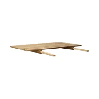 fdb møbler - plaque d'extension m5 sammen - nature/huilé/lxhxp 77,3x4,8x90cm/pour table de jardin m2 et m3