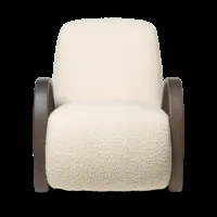 ferm living - fauteuil lounge buur - off-white/nordic bouclé/lxhxp 75x87x84cm
