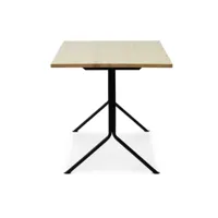 normann copenhagen - bureau kip structure noir - pin/vernis uv/plateau de table en pin massif / piétement en acier peint par poudrage/lxlxh 150x80x75c