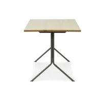 normann copenhagen - bureau kip structure gris - pin/vernis uv/plateau de table en pin massif / piétement en acier peint par poudrage/lxlxh 150x80x75c