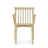 normann copenhagen - chaise avec accoudoirs pind - frêne/laqué/lxhxp 55x81x52cm