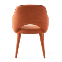 pols potten - chaise avec accoudoirs cosy - orange/berry (100% olefin)/lxhxp 57x83x63cm