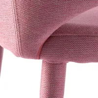 pols potten - chaise avec accoudoirs cosy - rose pâle/berry (100% olefin)/lxhxp 57x83x63cm