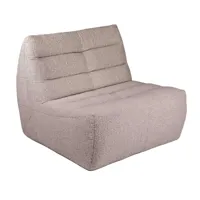 studio zondag - fauteuil louis - sable/ascot (95% polyester, 5% acrylique)/lxlxh 100x105x86cm
