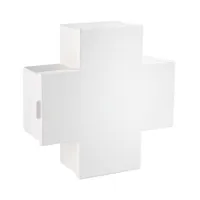 cappellini - armoire à pharmacie cross - blanc pur ral 9010/revêtu par poudre/lxhxp 43,5x45x15,5cm/porte avec fermeture magnétique