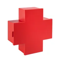 cappellini - armoire à pharmacie cross - rouge trafic ral 3020/revêtu par poudre/lxhxp 43,5x45x15,5cm/porte avec fermeture magnétique